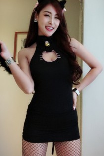 Escort Angelina with brown hair